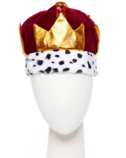 Red Plush King's Crown<Party Delights Discount