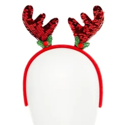 Red Sequin Reindeer Headband<Party Delights Outlet
