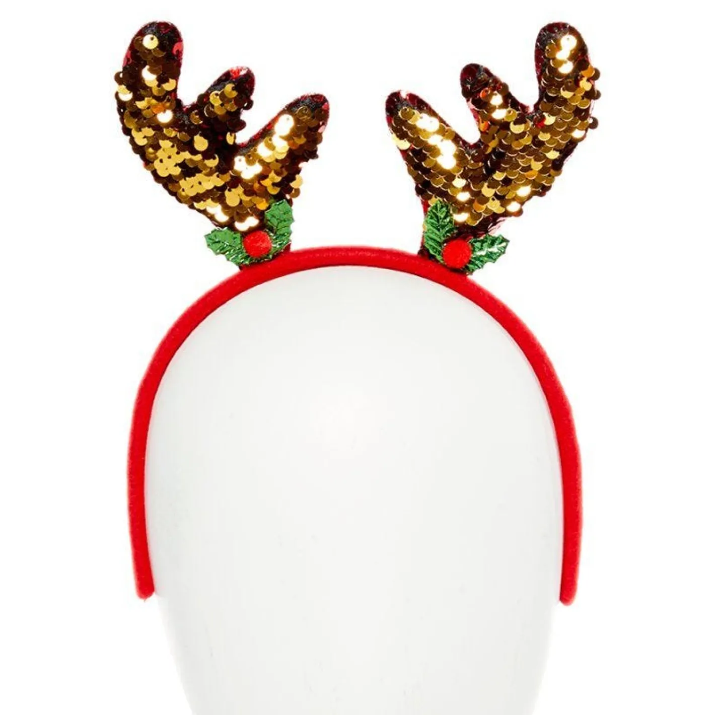 Red Sequin Reindeer Headband<Party Delights Outlet
