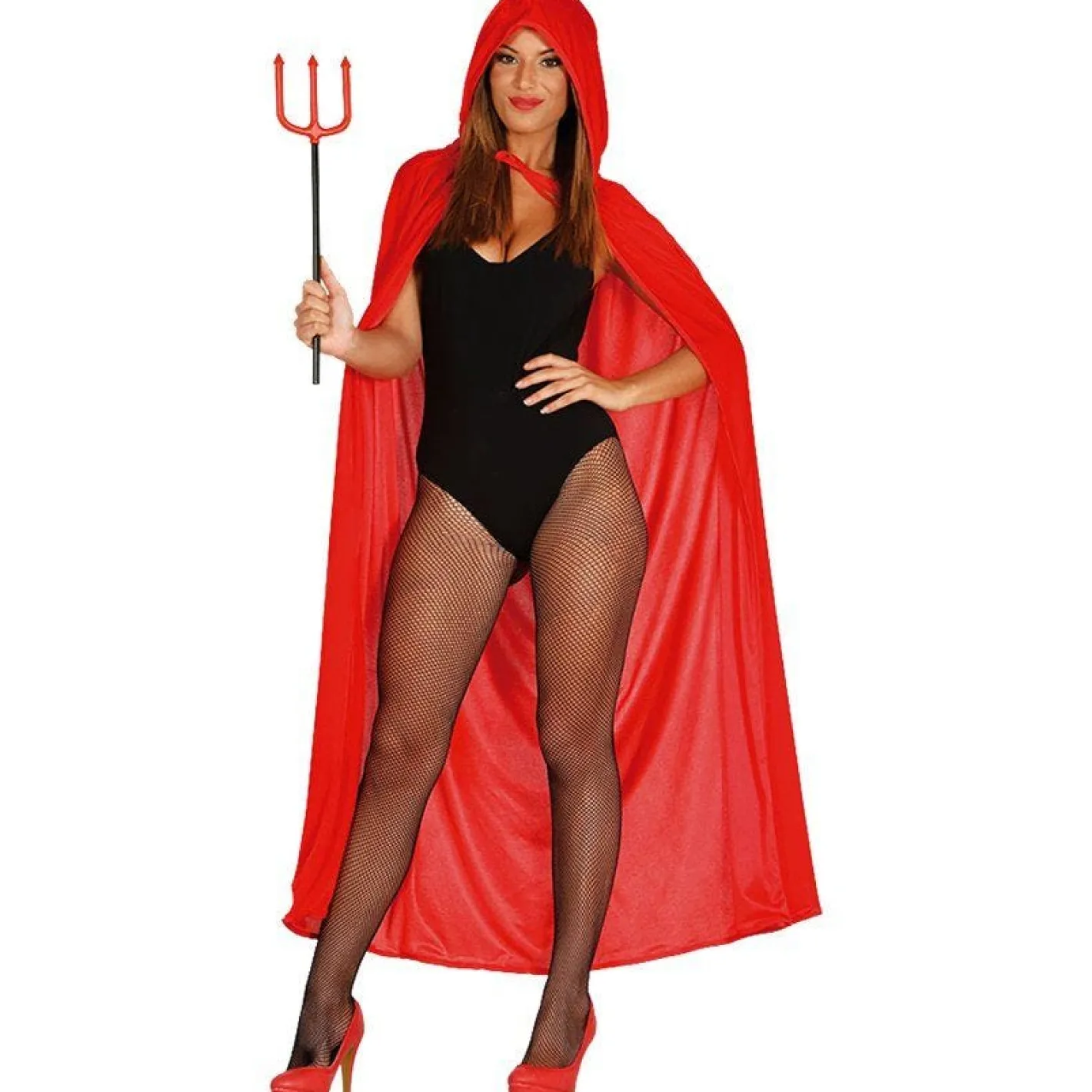 Women's Party Delights Women's<Red Velvet Hooded Cape - Adult