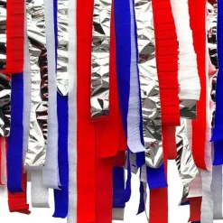 Red, White & Blue Crepe Streamer Kit - 6X10M (6Pk)<Party Delights New