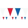 Red, White & Blue Plastic Pennant Bunting - 36M<Party Delights Hot