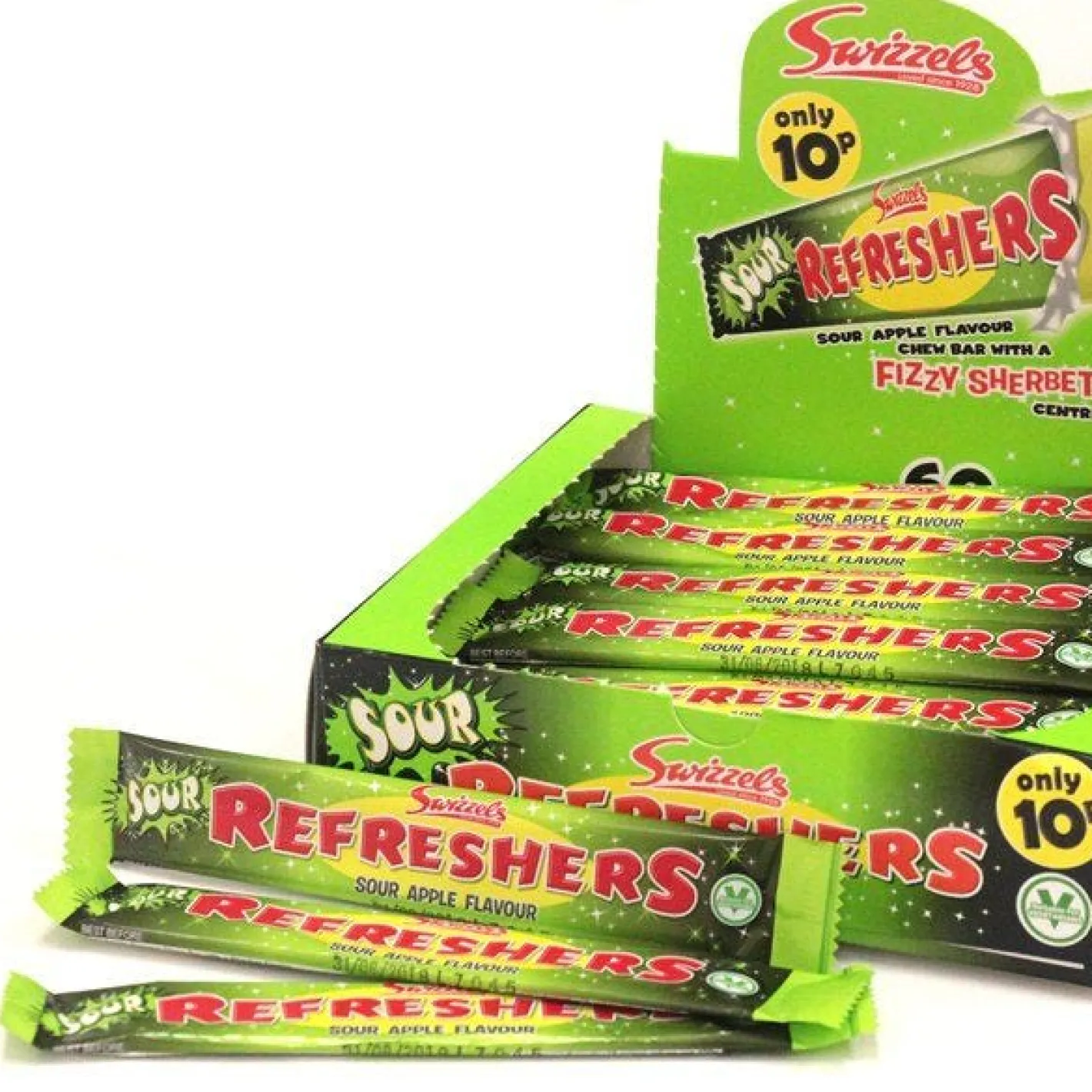 Refreshers Chew Bars - Sour Apple Flavour X60<Party Delights New