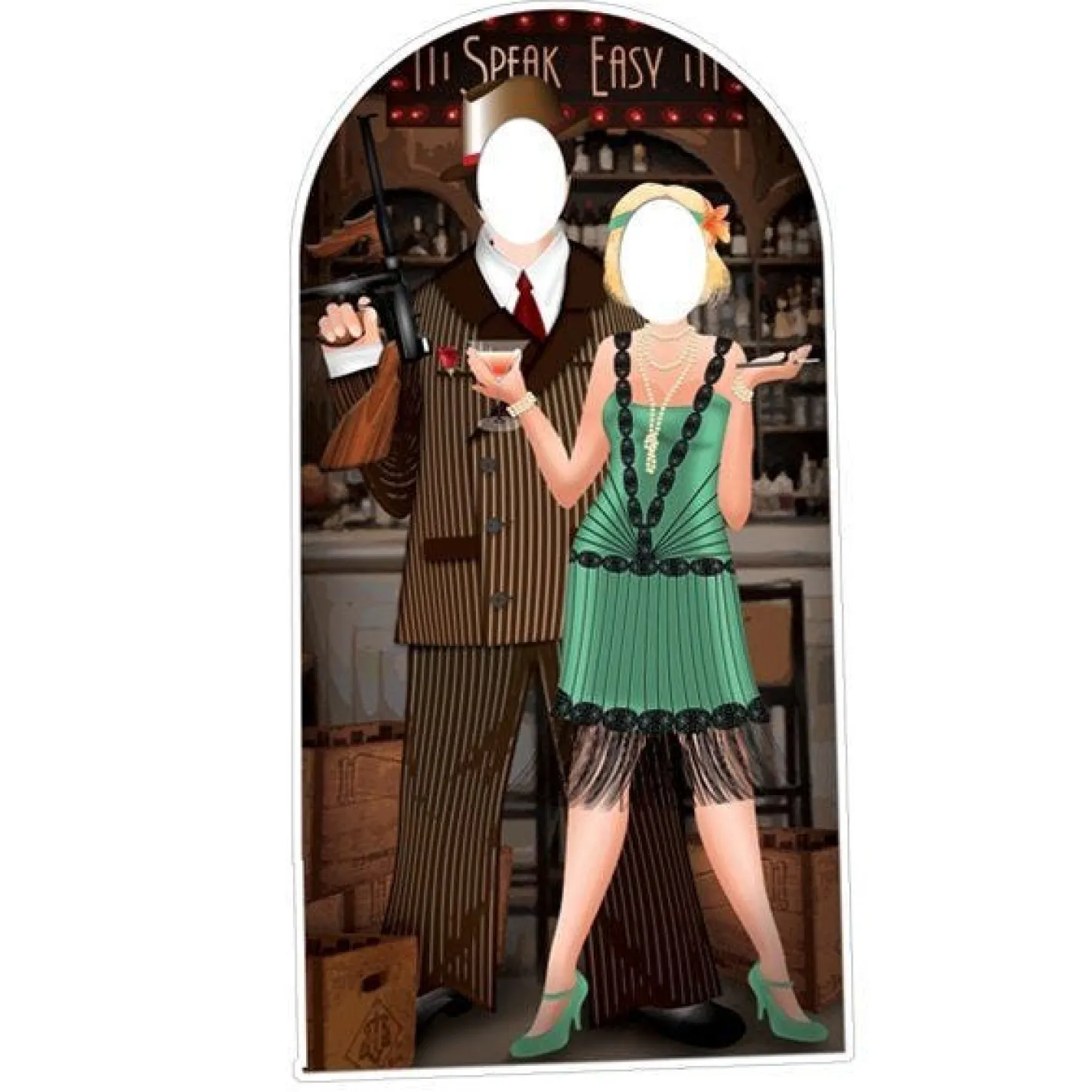 Roaring 1920S Stand In Photo Prop - 190Cm X 94Cm<Party Delights Online