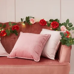 Rose Foliage Garland With String Lights - 1.8M<Party Delights Online