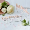 Rose Gold Best Day Ever Paper Glasses (8Pk)<Party Delights Clearance