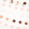 Rose Gold Blush Dot Garlands - 2.1M (6Pk)<Party Delights