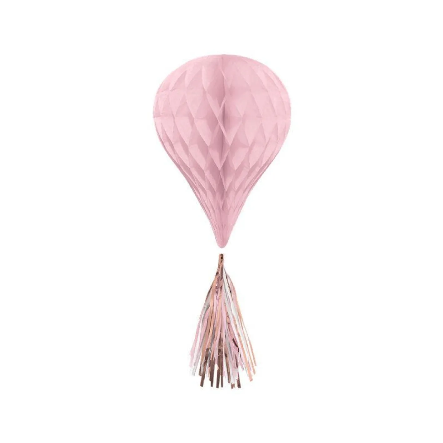 Rose Gold Blush Mini Honeycombs With Tassels - 30Cm (3Pk)<Party Delights New