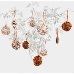 Party Delights Hanging Decorations<Rose Gold Dot Tree Decoration Pinwheels (10Pk)