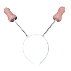 Rose Gold Glitter Willy Head Boppers<Party Delights Online