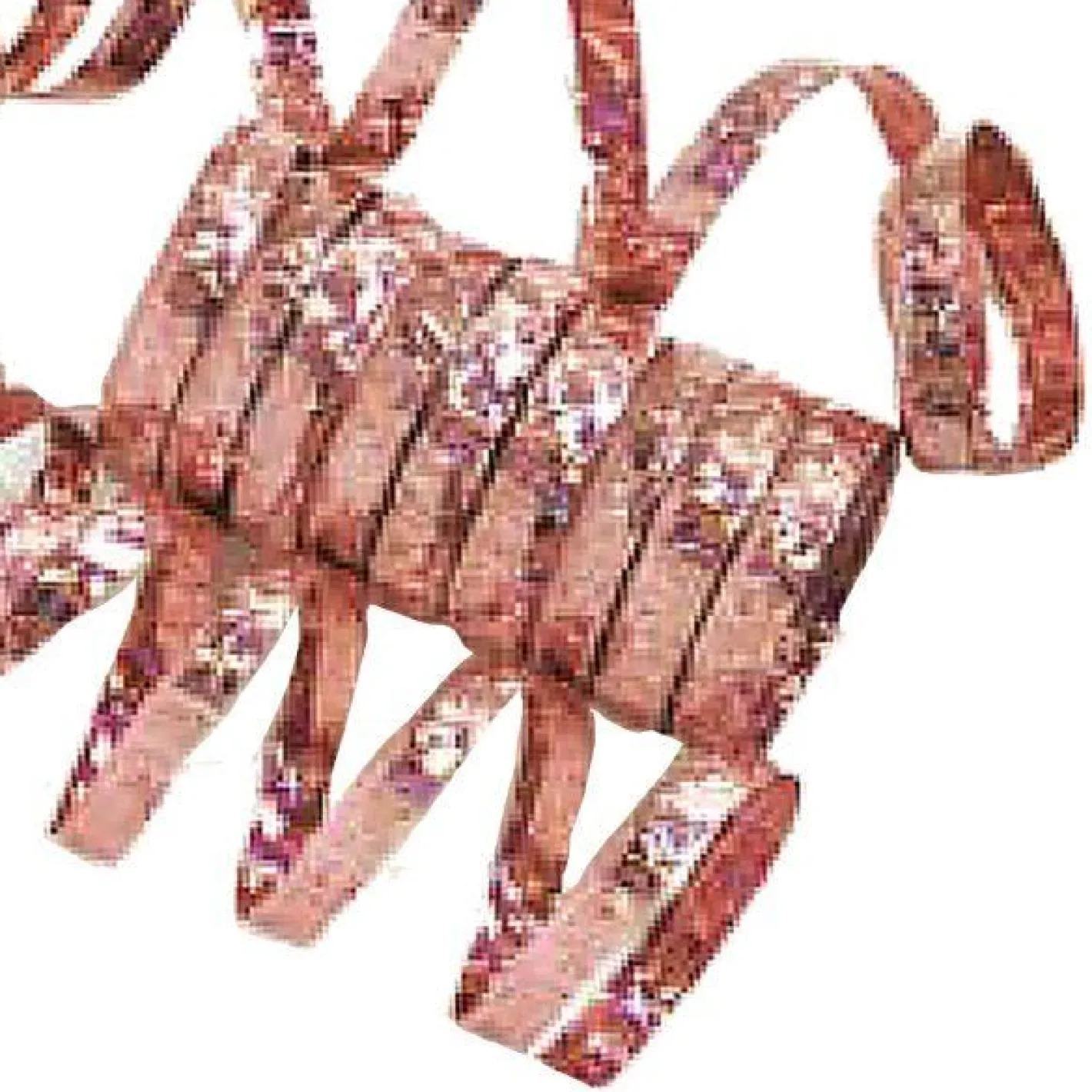 Rose Gold Holographic Streamers - 10 Coils<Party Delights Hot