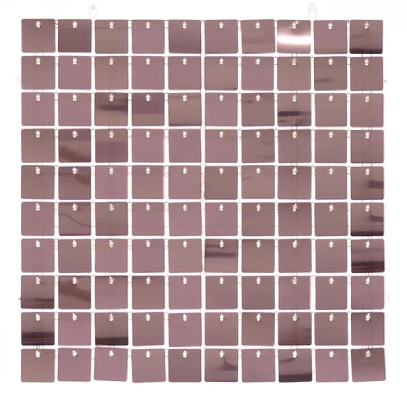 Rose Gold Sequin Acrylic Backed Wall Panel - 30Cm X 30Cm<Party Delights Clearance