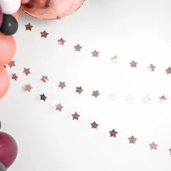 Rose Gold Star Foil Garland - 3.6M<Party Delights