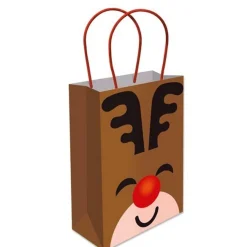 Party Delights Gift Wrapping<Rudolph Medium Paper Gift Bag - 22Cm