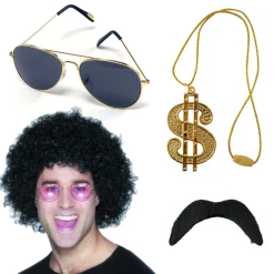 70S Afro Accessory Kit<Party Delights Best