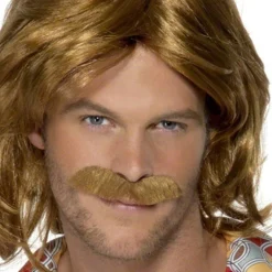70S Auburn Wig & Moustache<Party Delights Discount