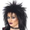80S Black Rock Diva Wig<Party Delights Online