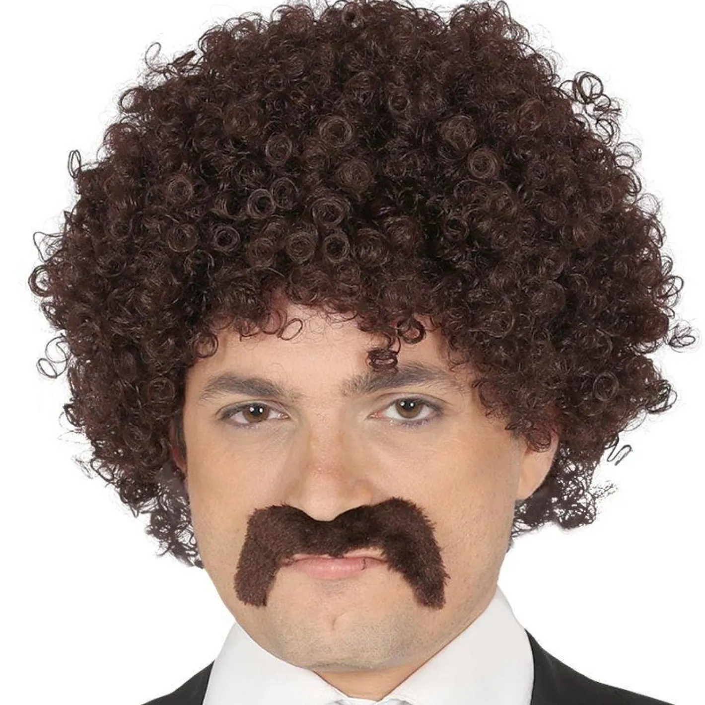80S Retro Wig & Tash<Party Delights Hot