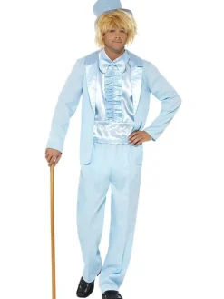 Party Delights Couples' Costumes<90S Stupid Tuxedo Blue - Adult Costume