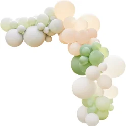 Sage, Nude & White Balloon Arch Kit - 70 Balloons<Party Delights Outlet