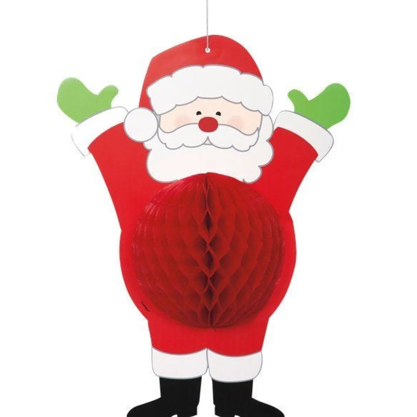 Santa Honeycomb Hanging Decoration - 35Cm<Party Delights Outlet