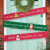 Party Delights Outdoor Decorations<Santa Please Stop Here Paper Door Banners - 1M (3Pk)