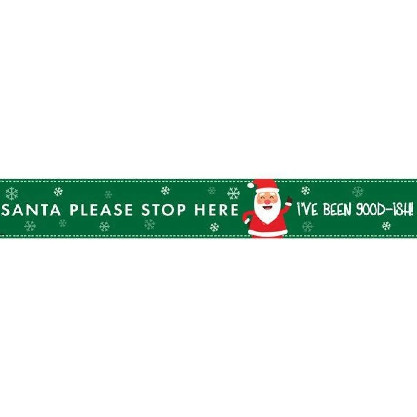 Party Delights Outdoor Decorations<Santa Please Stop Here Paper Door Banners - 1M (3Pk)