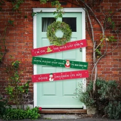 Party Delights Outdoor Decorations<Santa Please Stop Here Paper Door Banners - 1M (3Pk)