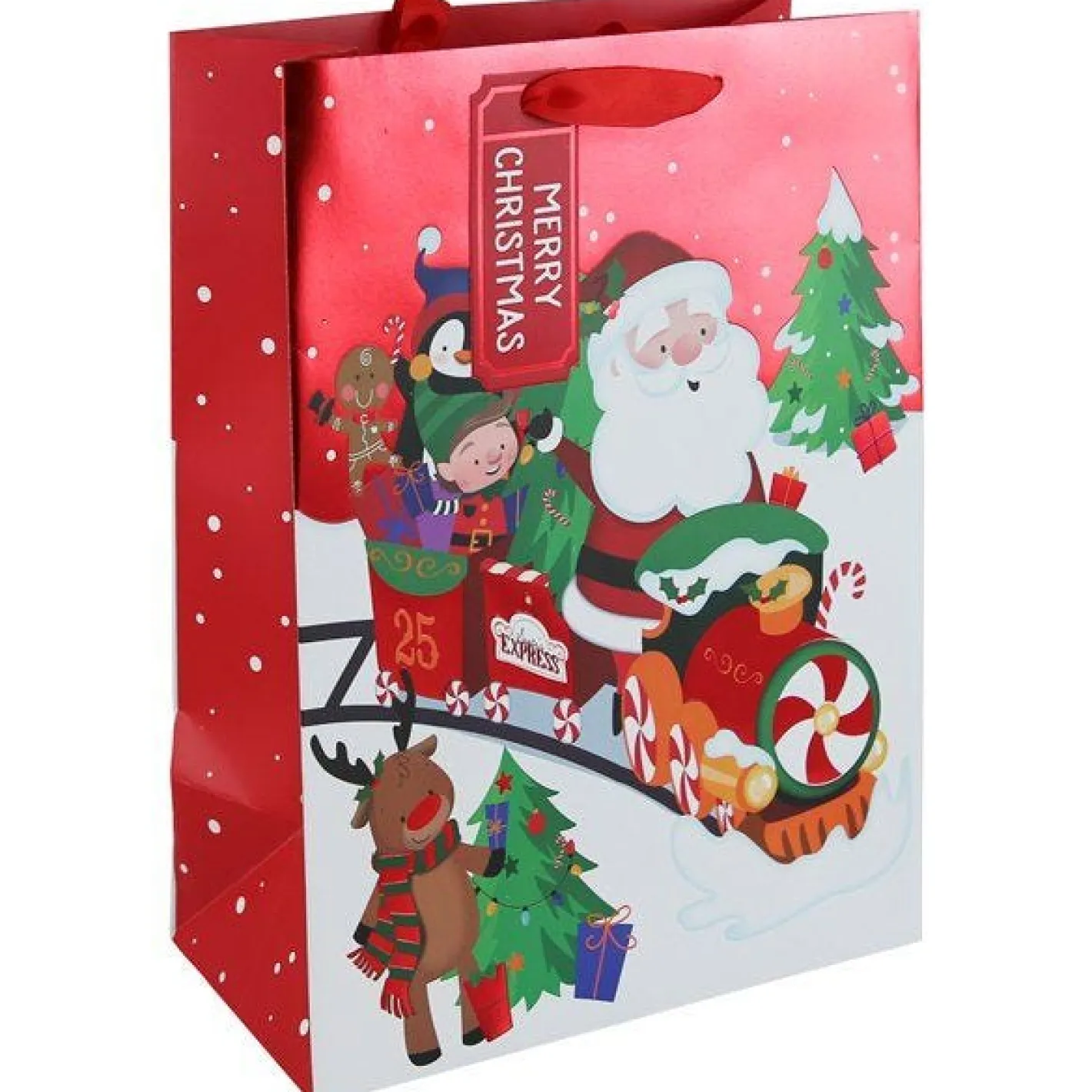 Party Delights Gift Wrapping<Santa Train Extra Large Gift Bag - 45.5Cm X 33Cm