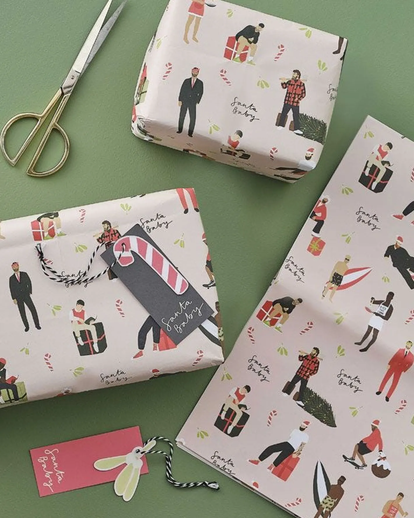 Party Delights Gift Wrapping<Santa Wrap & Tag Gift Wrap