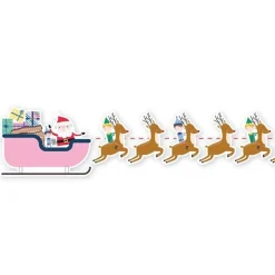 Santa's Sleigh Banner - 2M<Party Delights