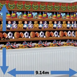 Party Delights Scene Setters<Santa's Workshop Scene Setter - 9.1M