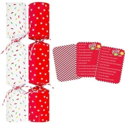 Party Delights Christmas Crackers<Santa's Yes Or No Game Crackers - 23Cm (6Pk)