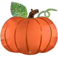 Party Delights Balloons<Satin Pumpkin Supershape Balloon - 25" Foil