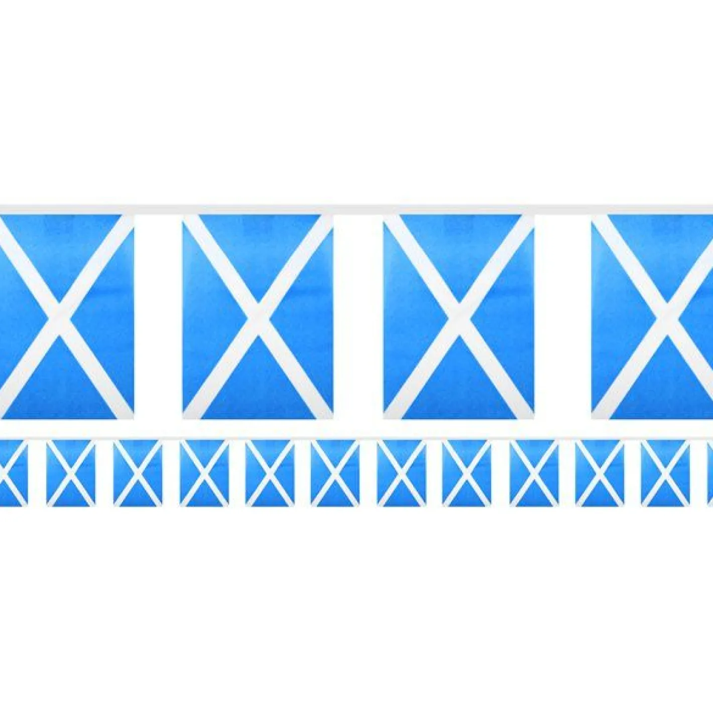 Scottish Flag Fabric Bunting - 6M<Party Delights Clearance