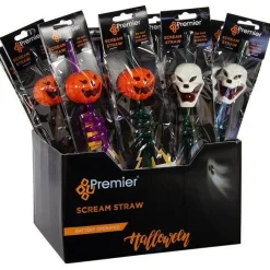 Party Delights Tableware<Screaming Drinking Straw - Asstorted Dsigns