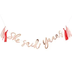 She Said Yaaas Paper Banner - 2M<Party Delights Outlet
