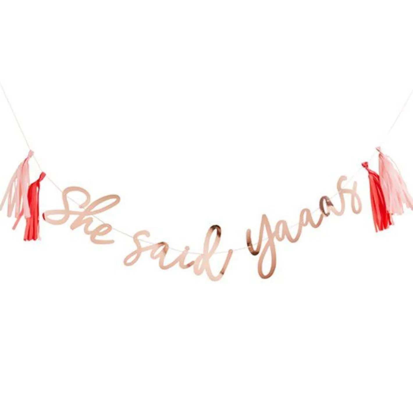 She Said Yaaas Paper Banner - 2M<Party Delights Outlet