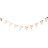 She Said Yaaas Rose Gold Heart Paper Garland - 2M<Party Delights