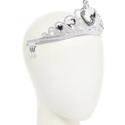 Silver Clear Gem Tiara - Child<Party Delights