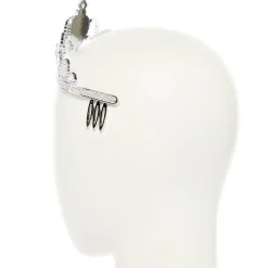 Silver Clear Gem Tiara - Child<Party Delights