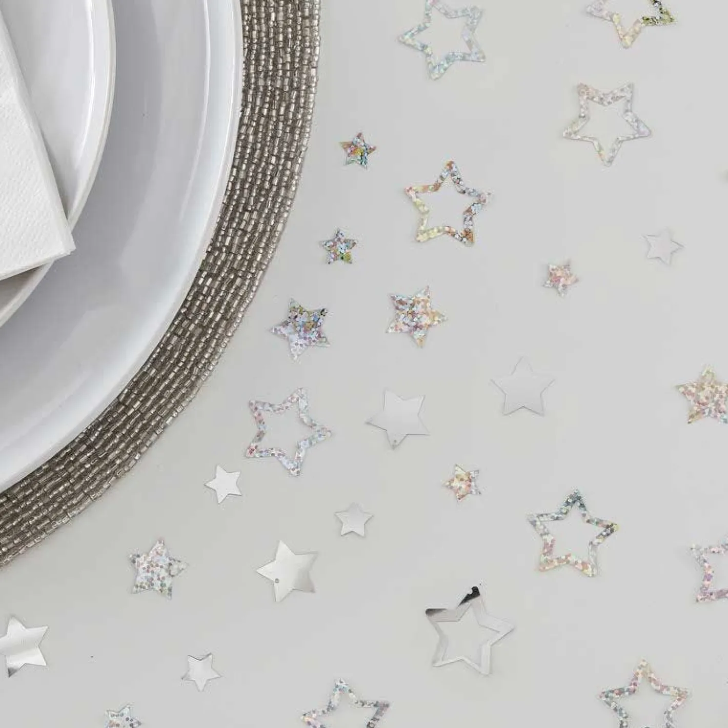 Party Delights Tableware<Silver Foil Star Confetti (13G)