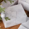Party Delights Gift Wrapping<Silver Foiled Snowflake Christmas Wrapping Paper Kit