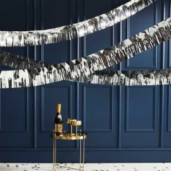 Party Delights Hanging Decorations<Silver Fringe Foil Garland - 5M