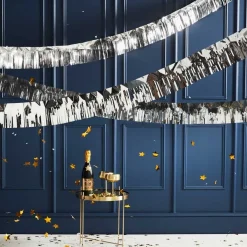 Party Delights Hanging Decorations<Silver Fringe Foil Garland - 5M