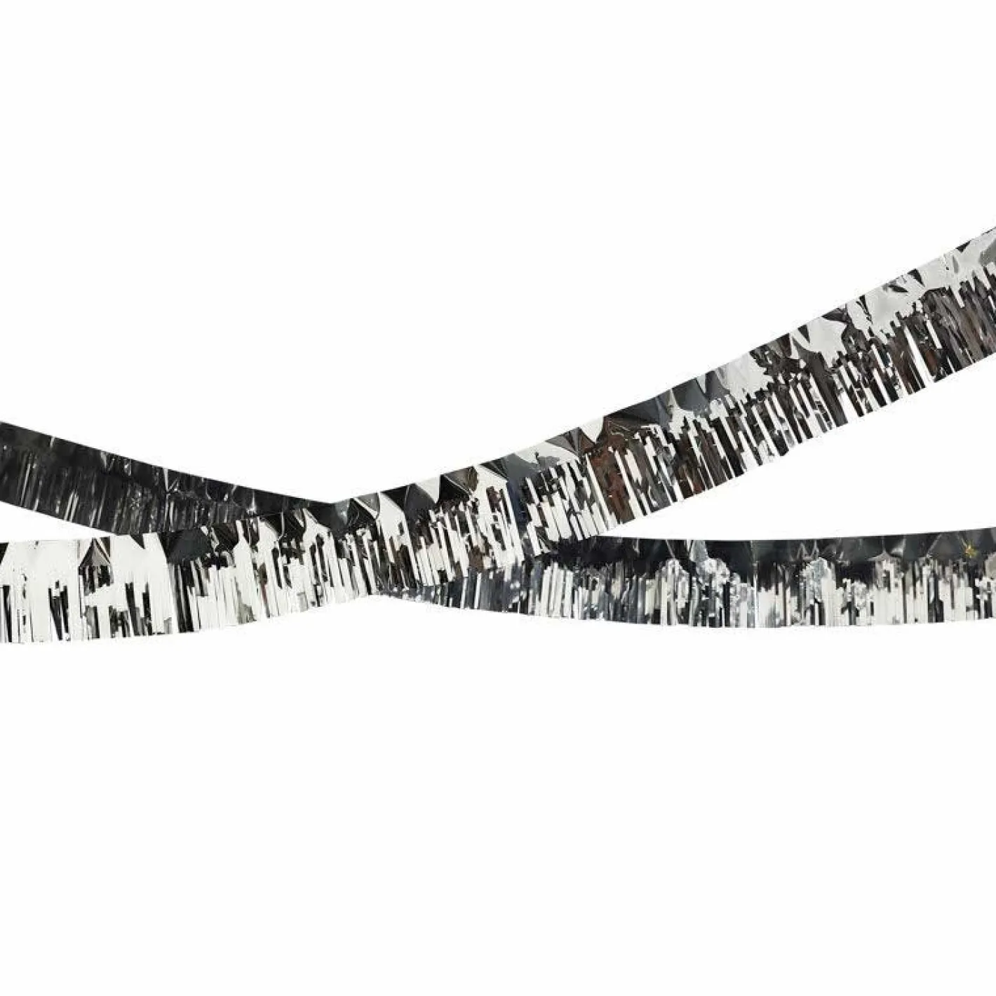 Party Delights Hanging Decorations<Silver Fringe Foil Garland - 5M