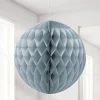 Silver Honeycomb Ball Decoration - 20Cm<Party Delights