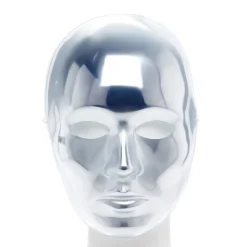 Party Delights Costume Accessories<Silver Masquerade Face Mask