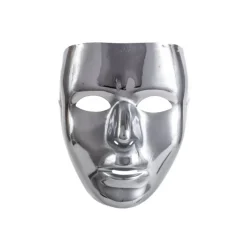 Party Delights Costume Accessories<Silver Masquerade Face Mask