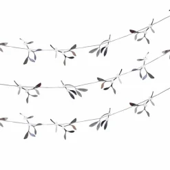 Silver Mistletoe Paper Garland - 5M<Party Delights